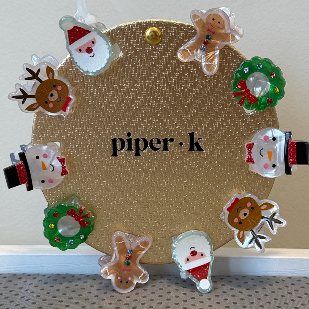 JUST IN NEW Piper K Mini Claw Hair clips CHRISTMAS